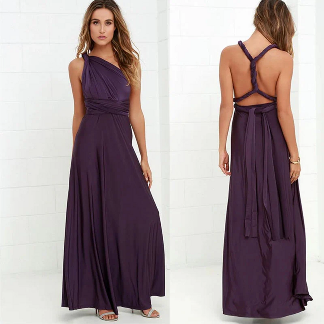 Elegant multi-way styling maxi dress