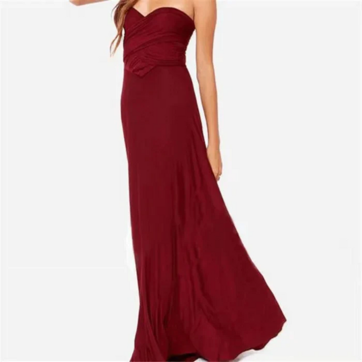 Elegant multi-way styling maxi dress