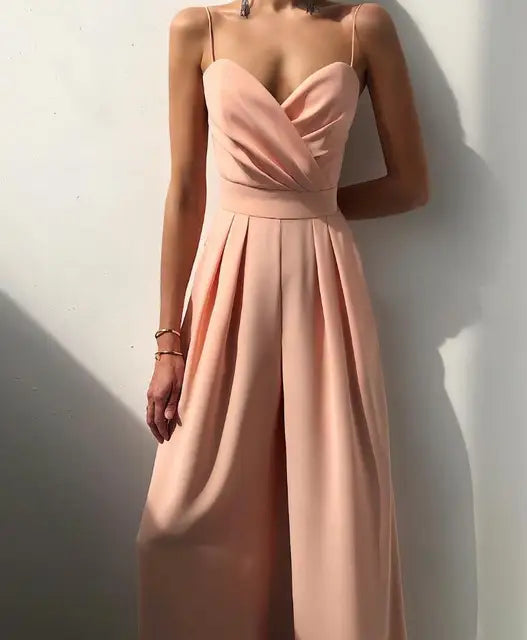 Elegant sleeveless classic jumpsuit