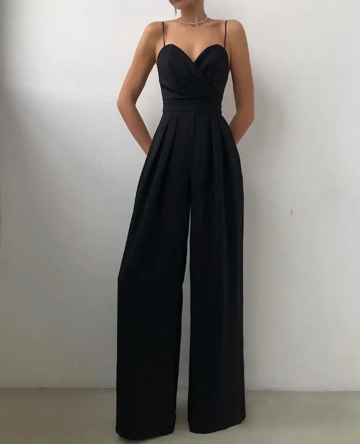 Elegant sleeveless classic jumpsuit