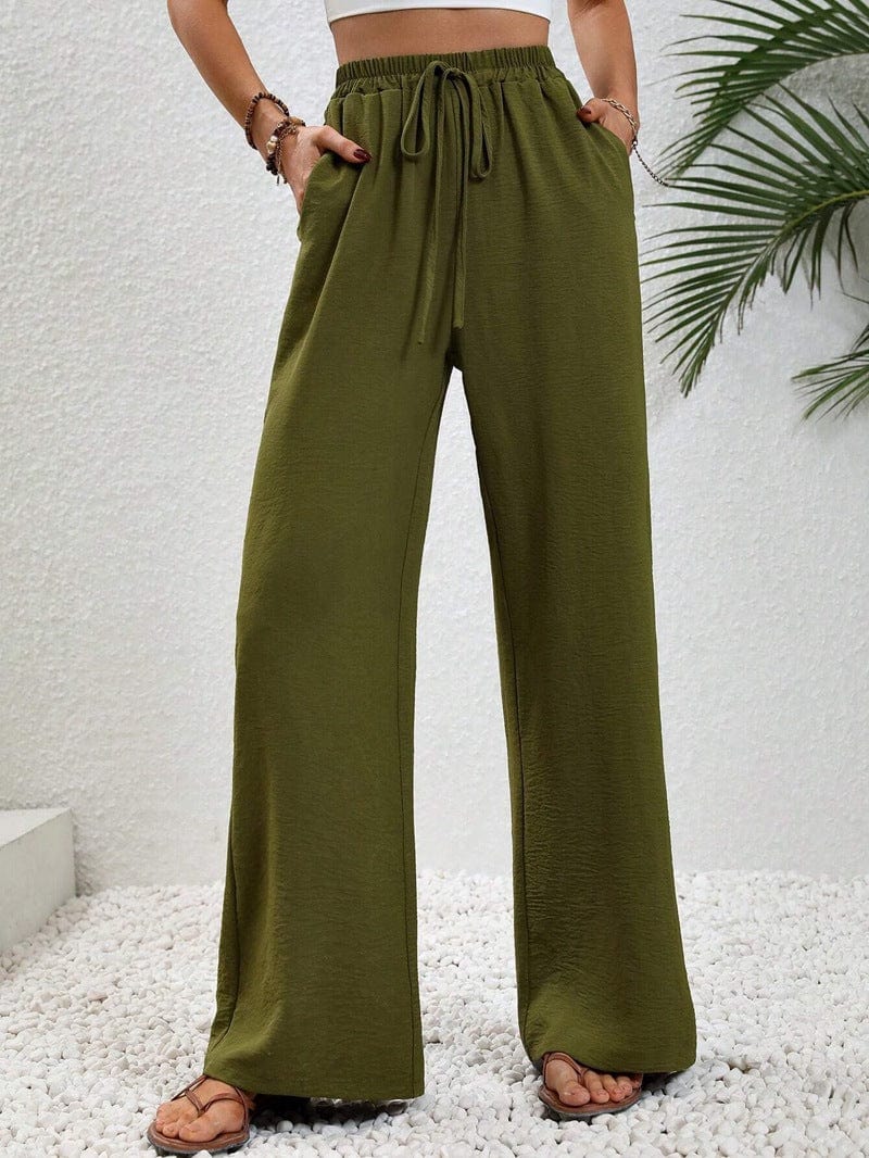 High-Waisted Wide-Leg Trouser