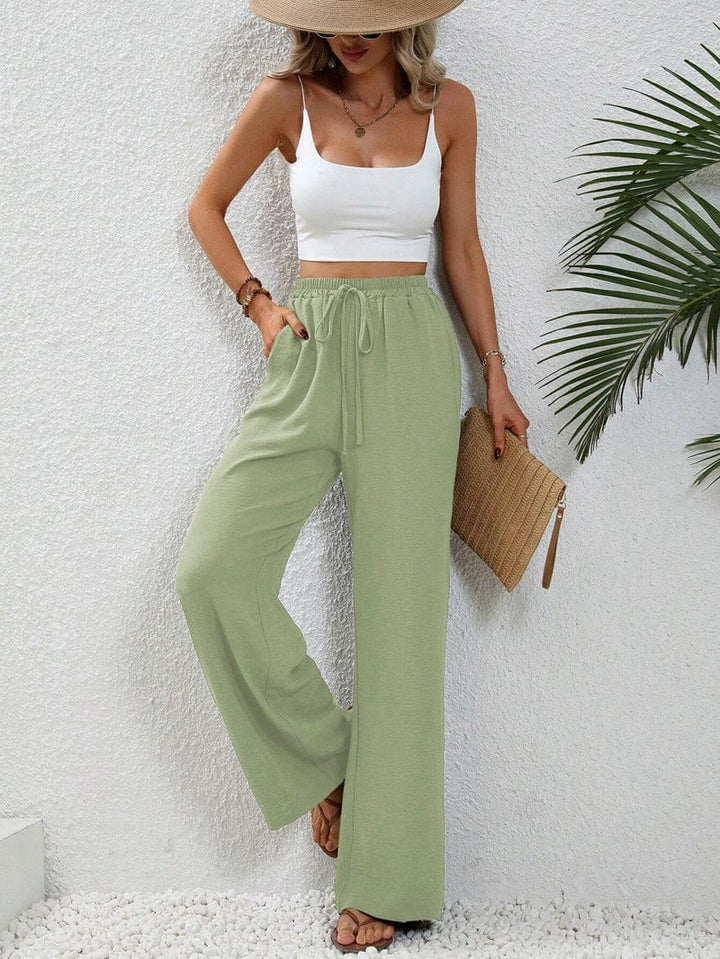 High-Waisted Wide-Leg Trouser