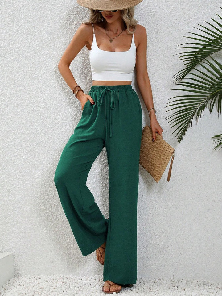 High-Waisted Wide-Leg Trouser