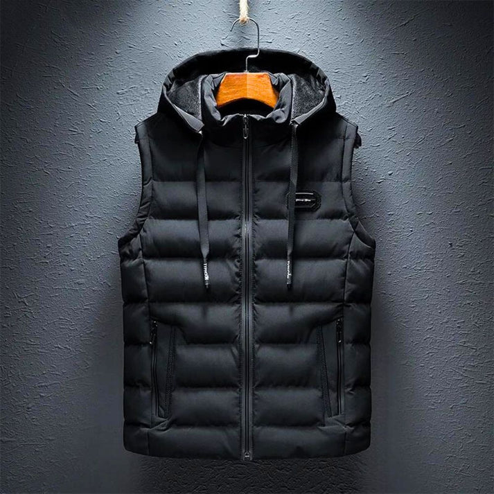 Saxon - Warm men's body warmer with hood