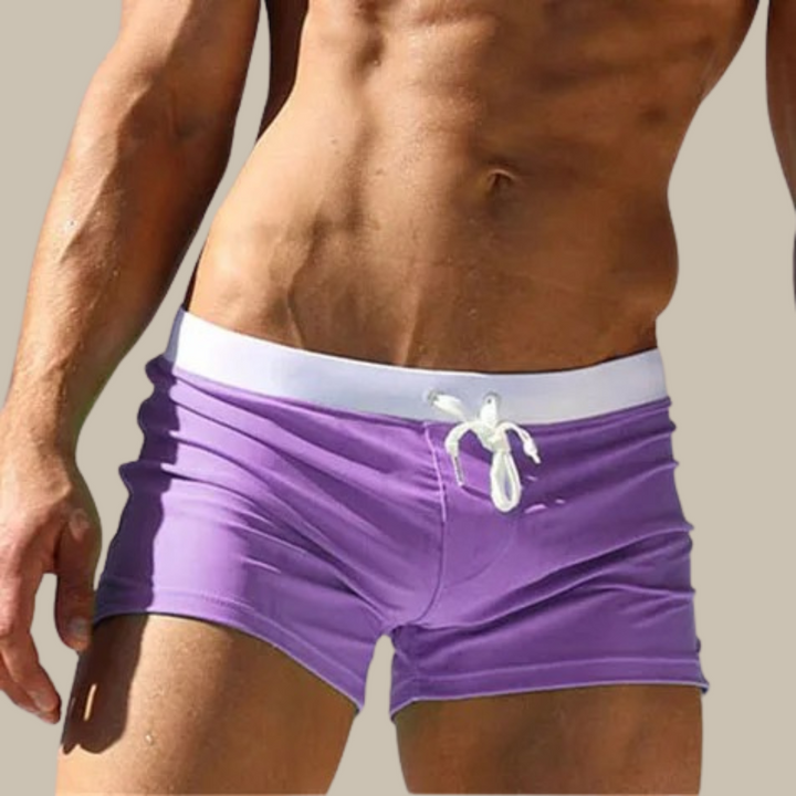 Men's stretch quick-dry mini swim shorts