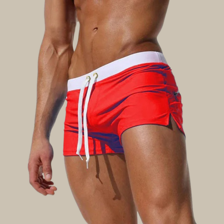 Men's stretch quick-dry mini swim shorts