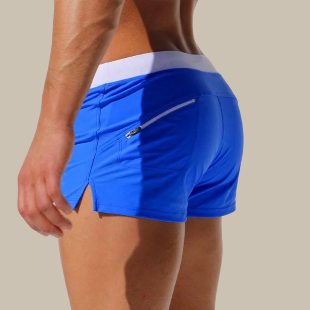 Men's stretch quick-dry mini swim shorts