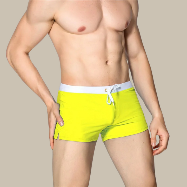 Men's stretch quick-dry mini swim shorts