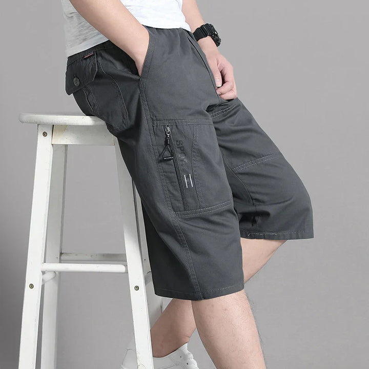 Comfortable knee-length shorts with utility pockets