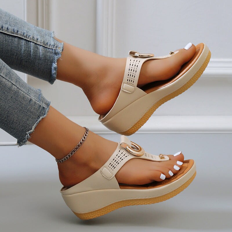 comfortable wedge slippers