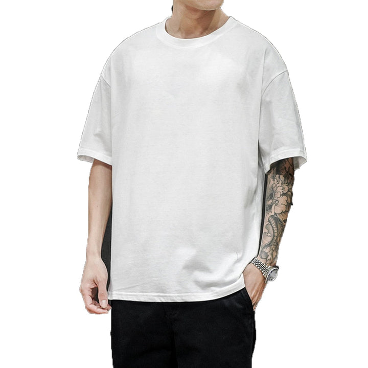 Relaxed oversized round neck t-shirt