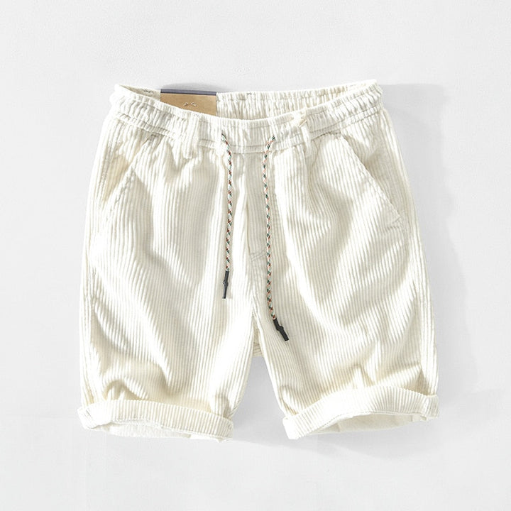 Classic corduroy summer shorts with relaxed fit