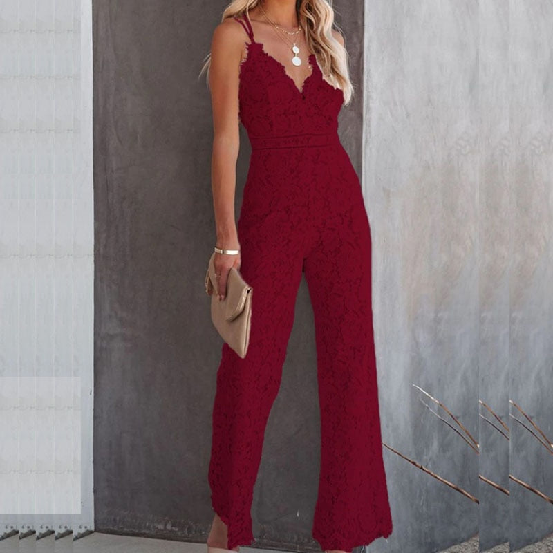 Elegant lace jumpsuit for women