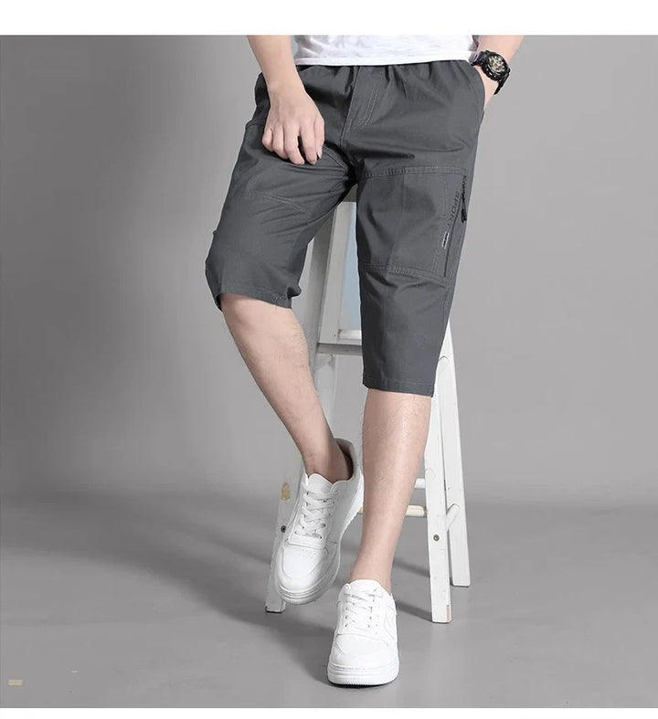 Comfortable knee-length shorts with utility pockets