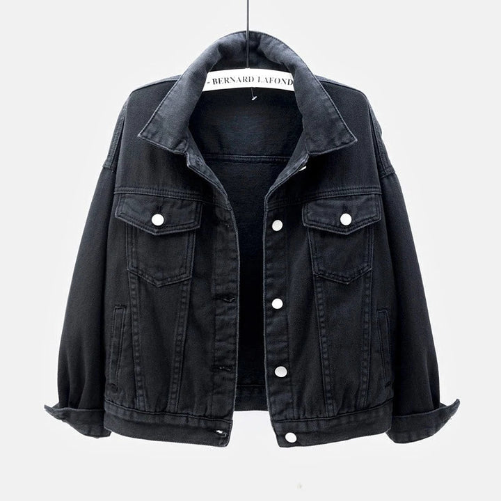 Classic denim jacket with two chest pockets