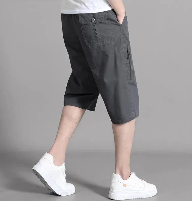 Comfortable knee-length shorts with utility pockets