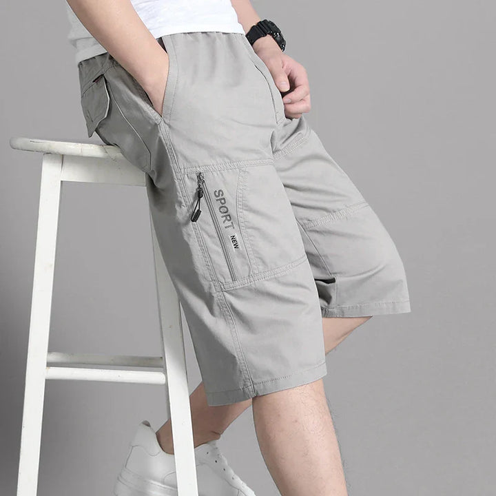 Comfortable knee-length shorts with utility pockets