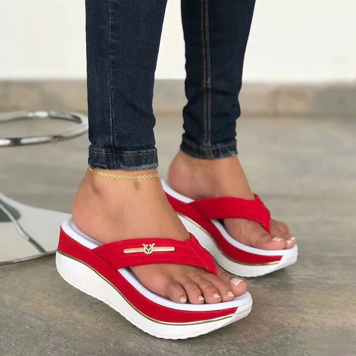 Chic platform flip-flops