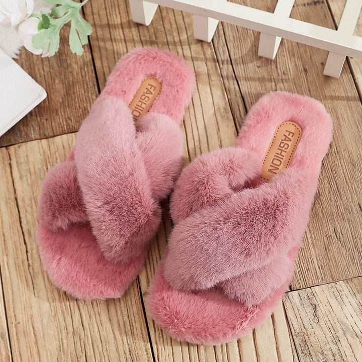 Fluffy slippers