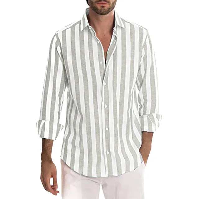 Breathable Striped Shirt