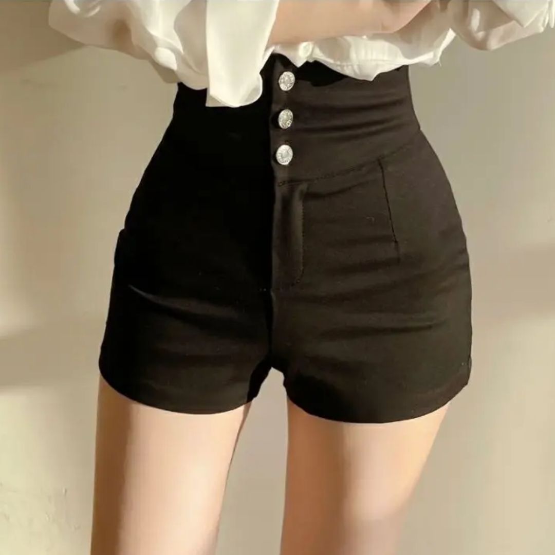 Women's flattering high-waisted  shorts