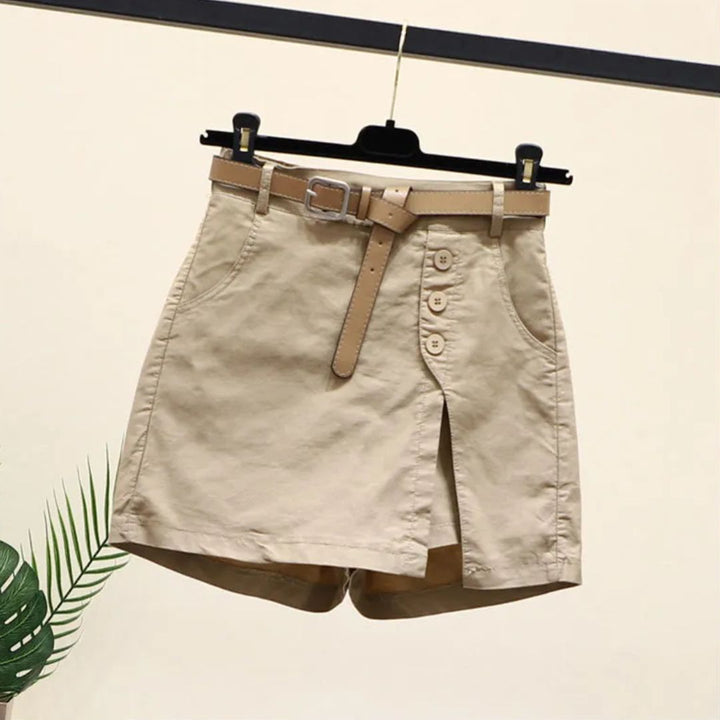 Chic high-waisted skort