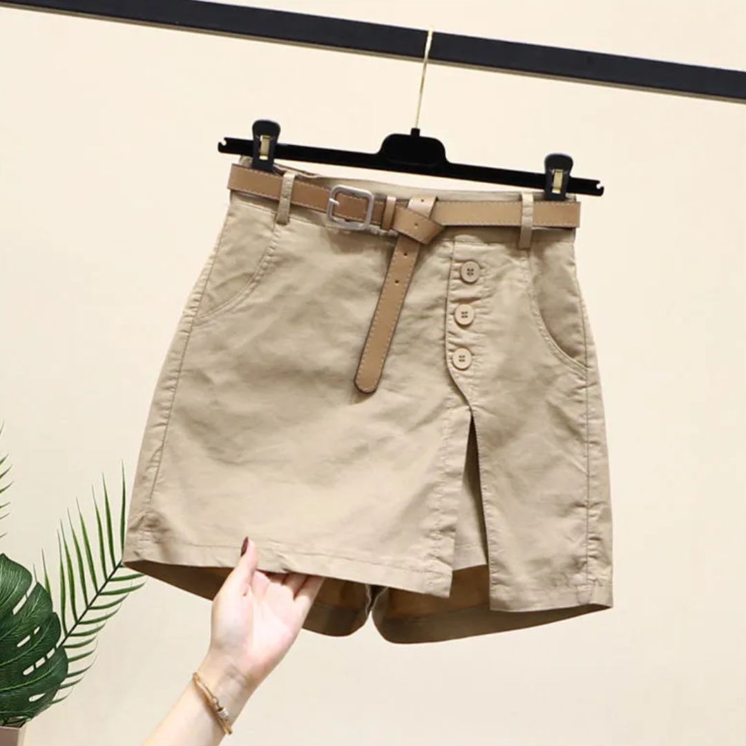 Chic high-waisted skort