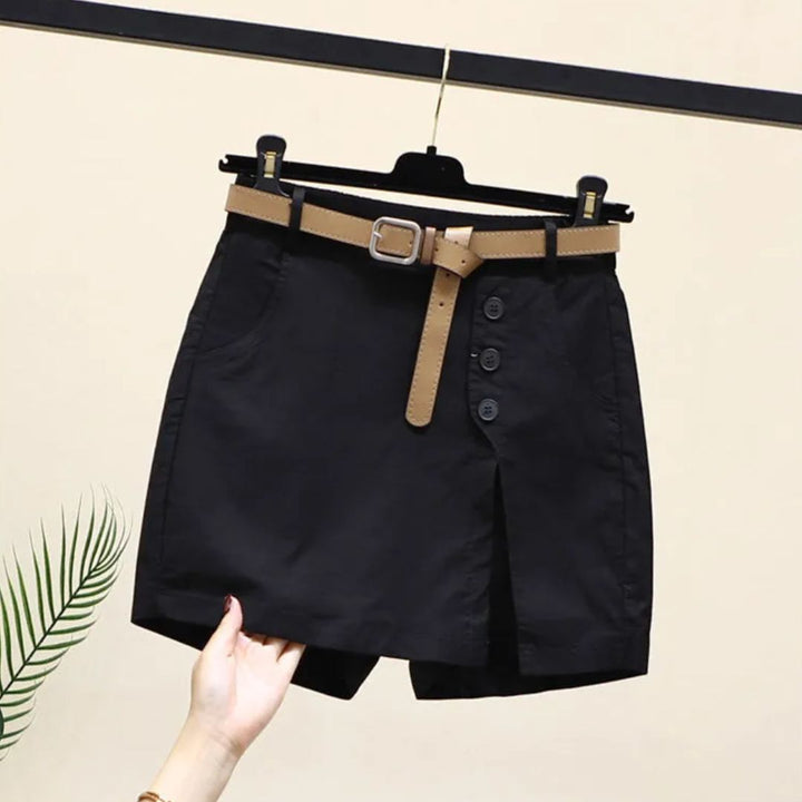 Chic high-waisted skort