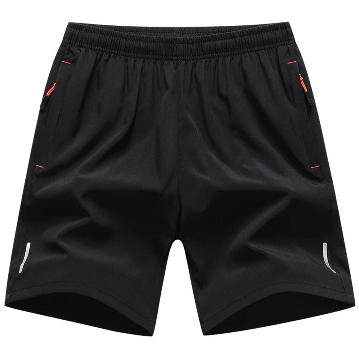 Men's breathable shorts with secure zip pocket