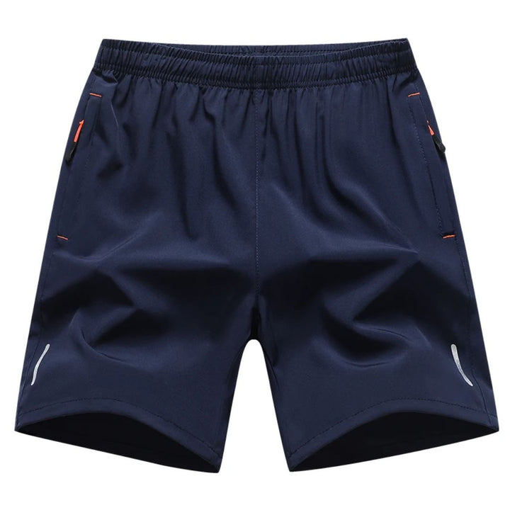 Men's breathable shorts with secure zip pocket