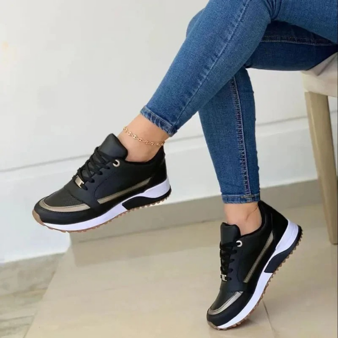 Stylish women's lace-up shoes