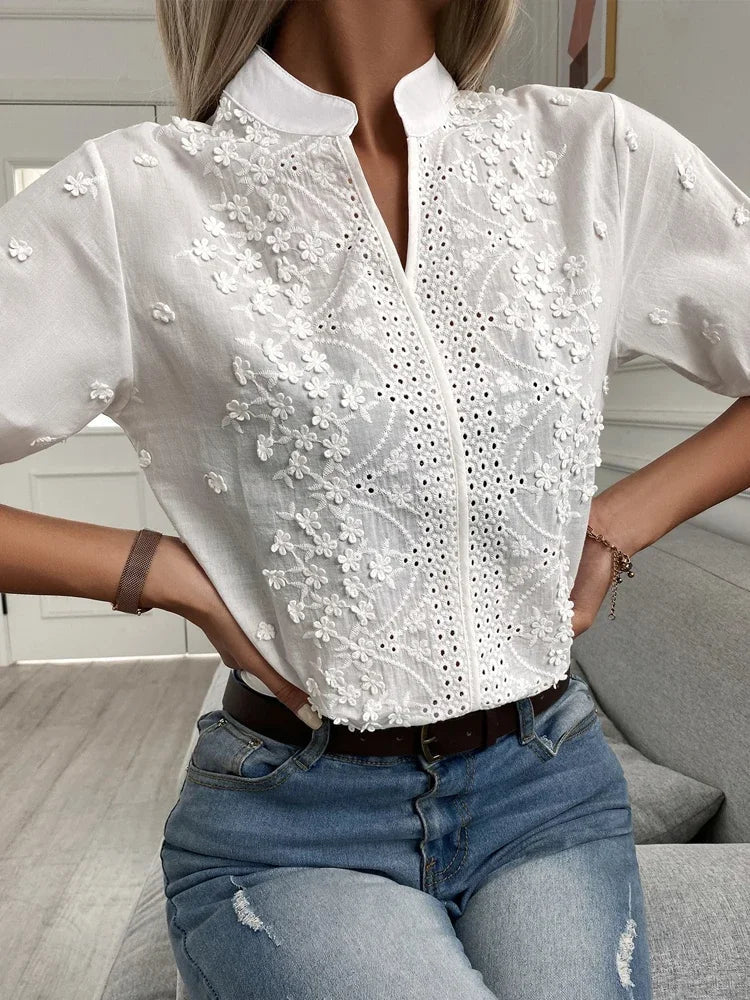 White elegant blouse