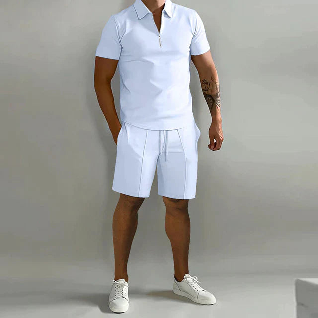 Polo and shorts summer set for men