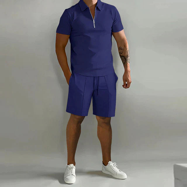 Polo and shorts summer set for men