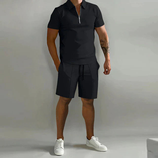 Polo and shorts summer set for men