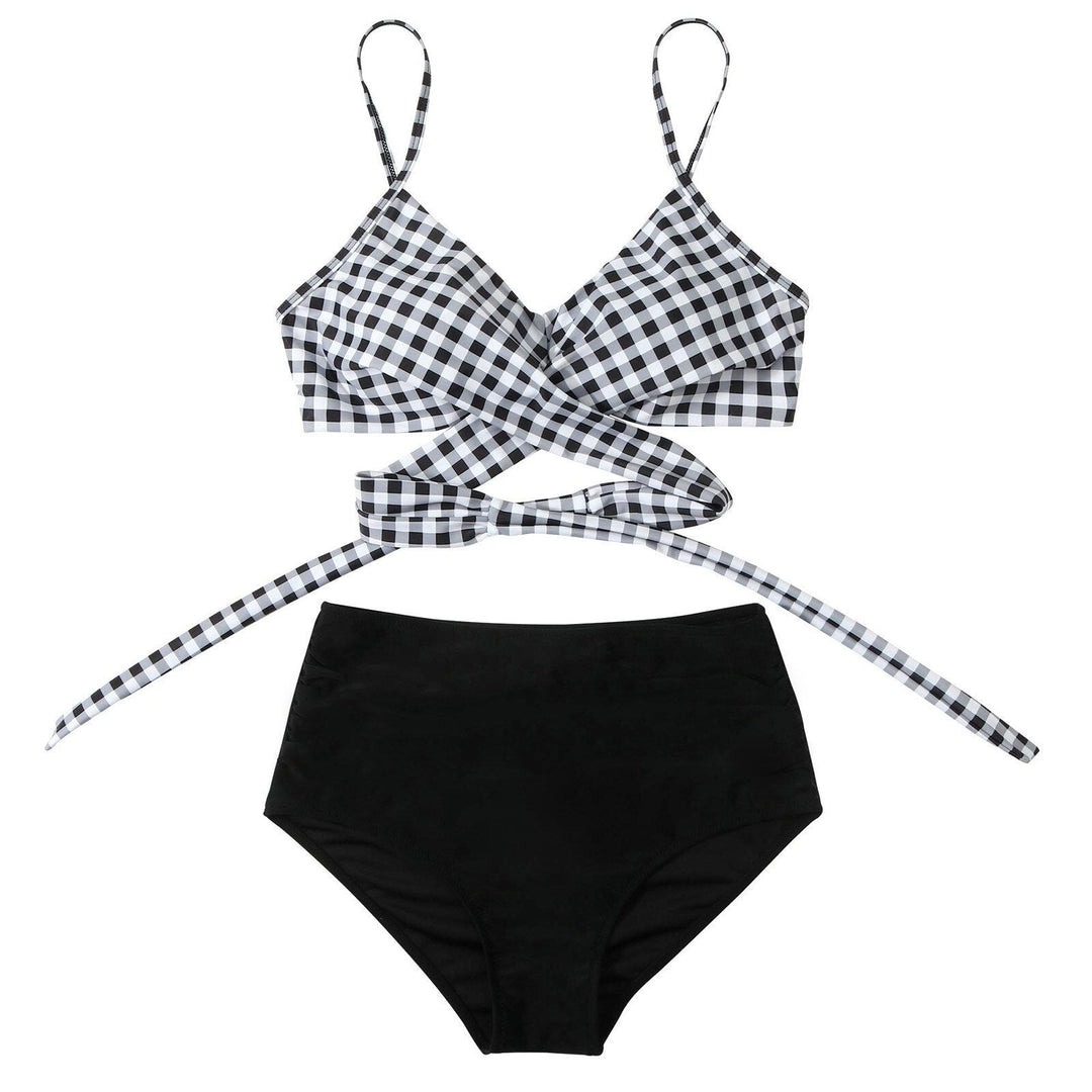 High waisted two-piece swimsuit