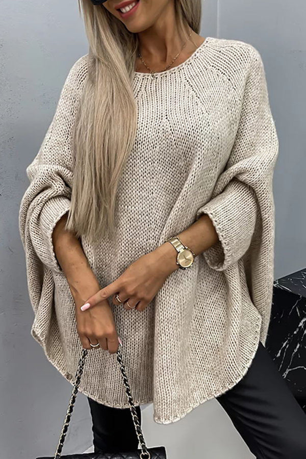 Delphine - Comfy knitted round neck sweater