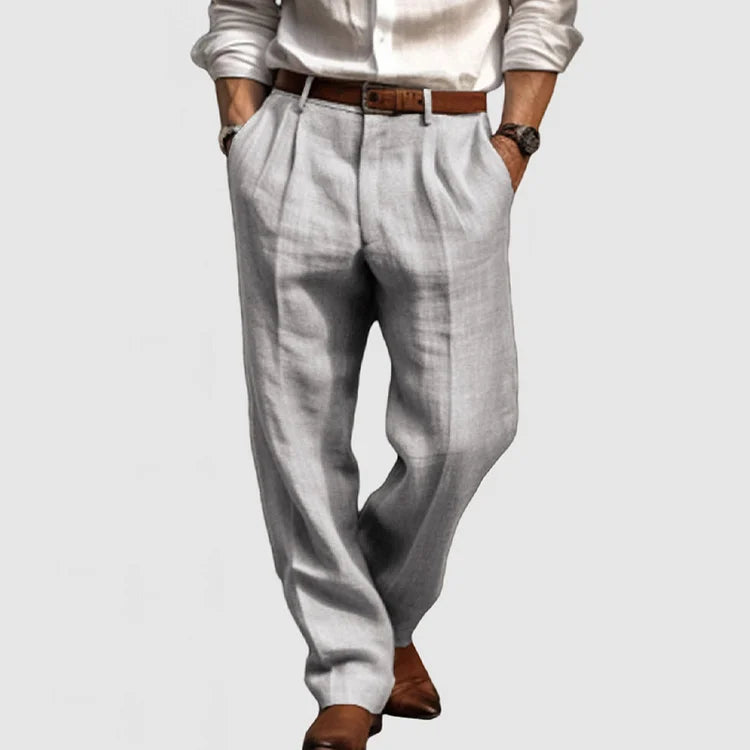 Straight casual trousers for men