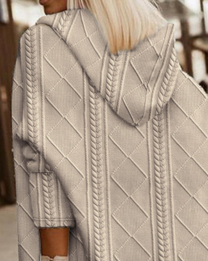 Catherine - Long hooded cardigan