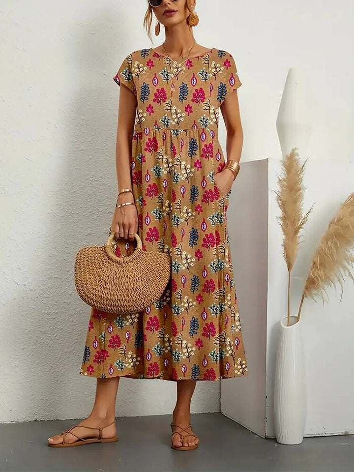 Ethereal tummy covering floral dress