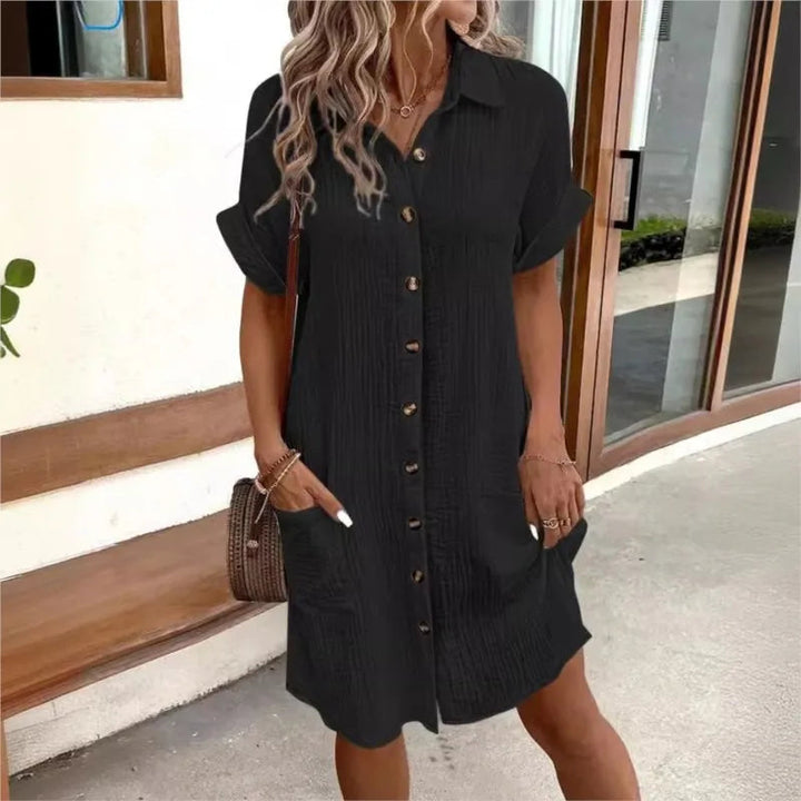 Comfortable shirt dress