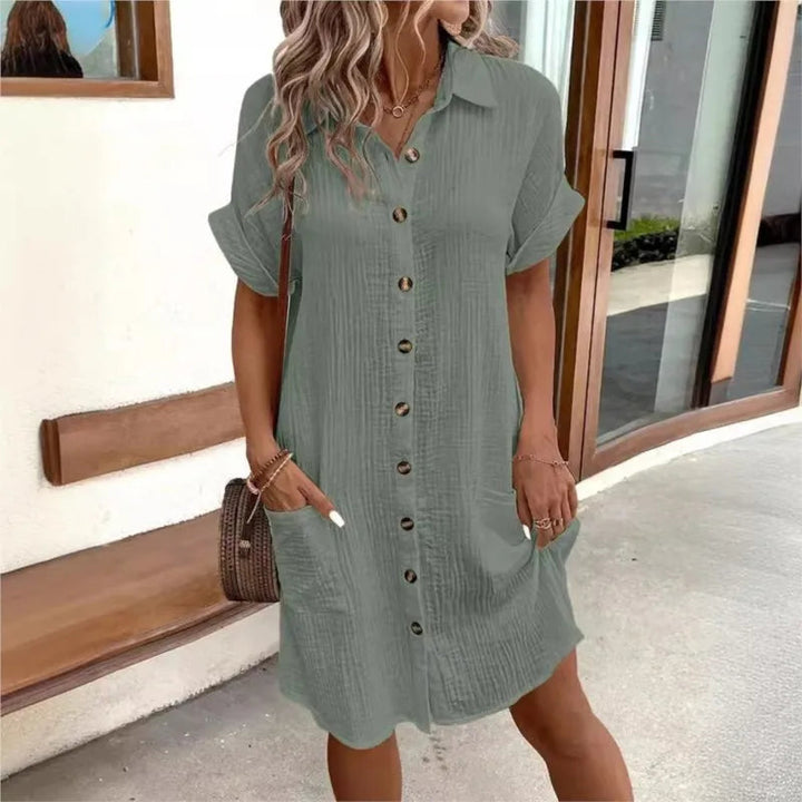 Comfortable shirt dress