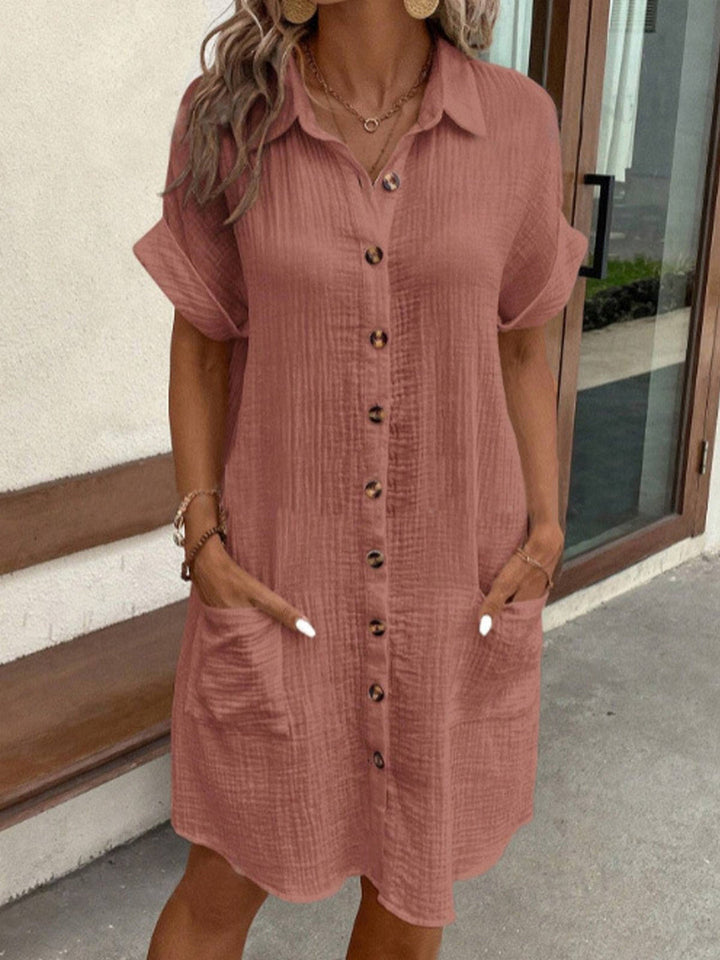 Comfortable shirt dress