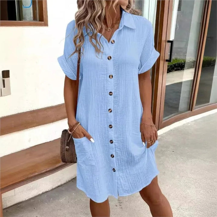 Comfortable shirt dress