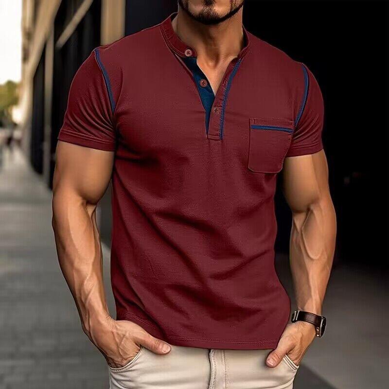 Dashiell - Luxe polo with henley collar