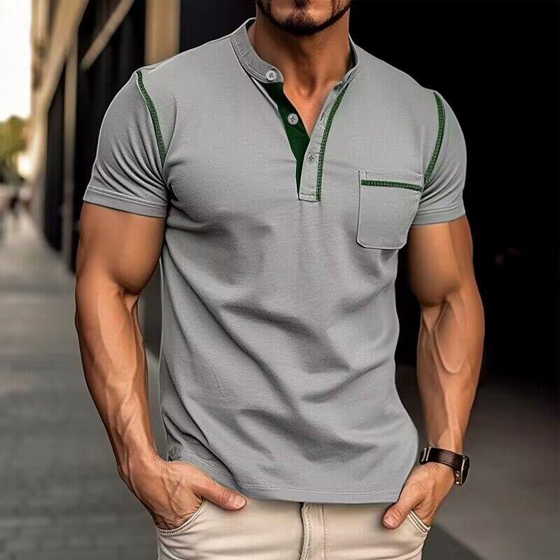 Dashiell - Luxe polo with henley collar