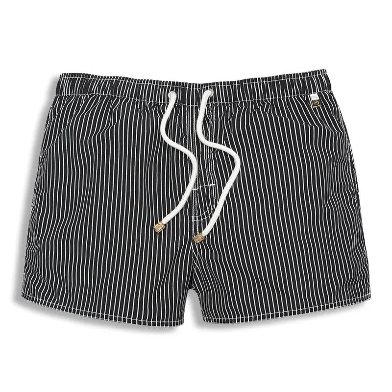 Striped swim shorts for men