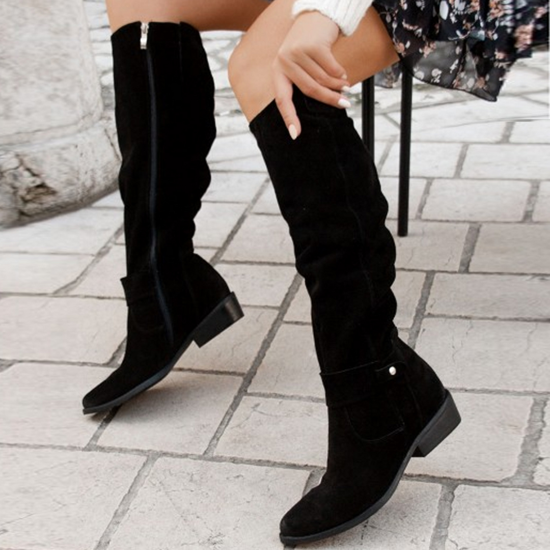 Giselle - Sturdy mid-heel urban boots