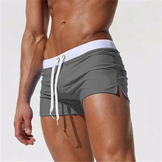 Men's stretch quick-dry mini swim shorts