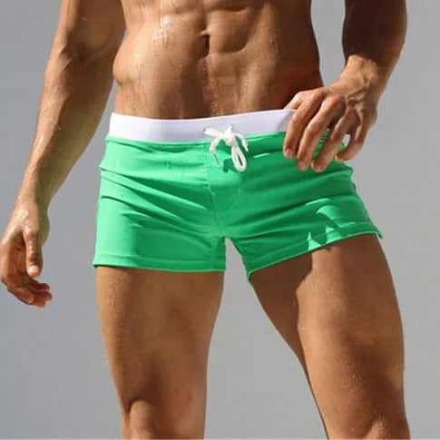 Men's stretch quick-dry mini swim shorts